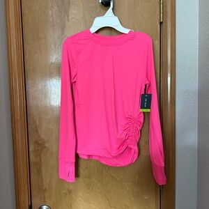 XL Girl’s Active Breathable Pink Long Sleeve Top